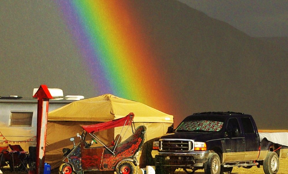 Burning Man Festival: God Floods The Event